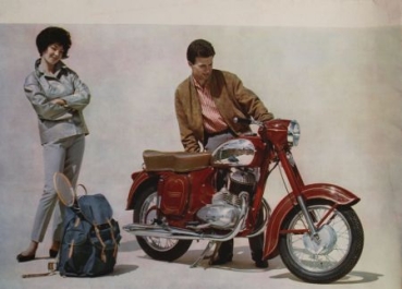Jawa Manet Motorbike Modelprogram 1960 Motorbikebrochure (8166)